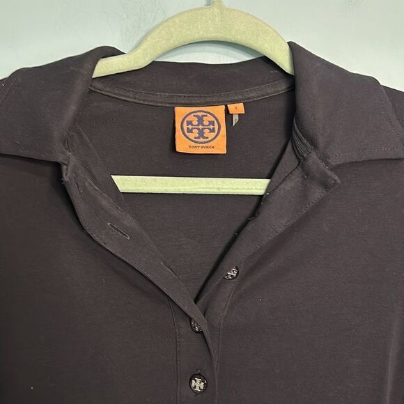 Tory Burch 3/4 Sleeve Polo Shirt - Picture 3 of 7